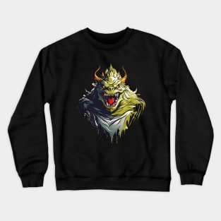 Halloween Scary Monster AI Art Crewneck Sweatshirt